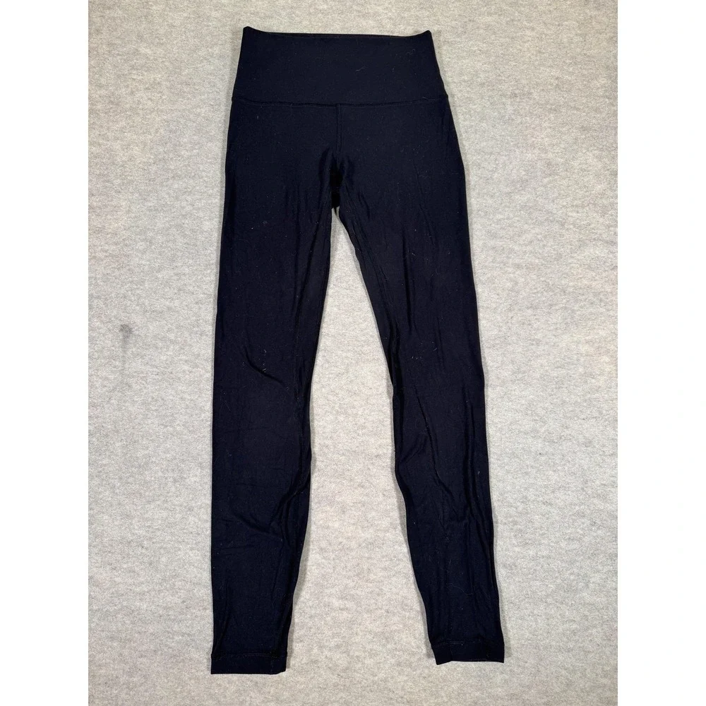 Lululemon Leggings‎ Womens 6 Black High Rise Ankle Yoga Athletic Gym Tight Pants